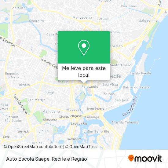 Auto Escola Saepe mapa