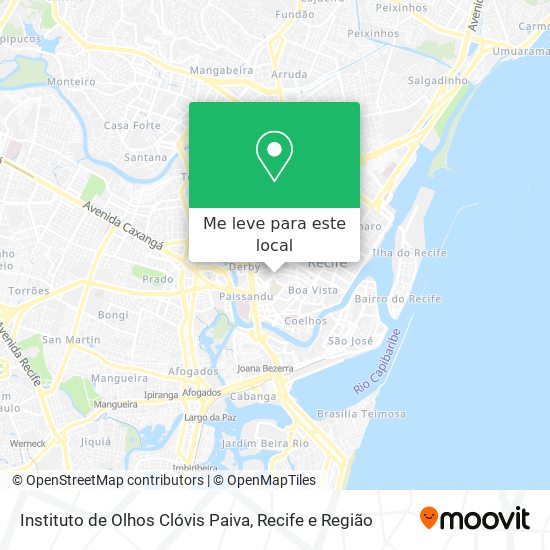 Instituto de Olhos Clóvis Paiva mapa