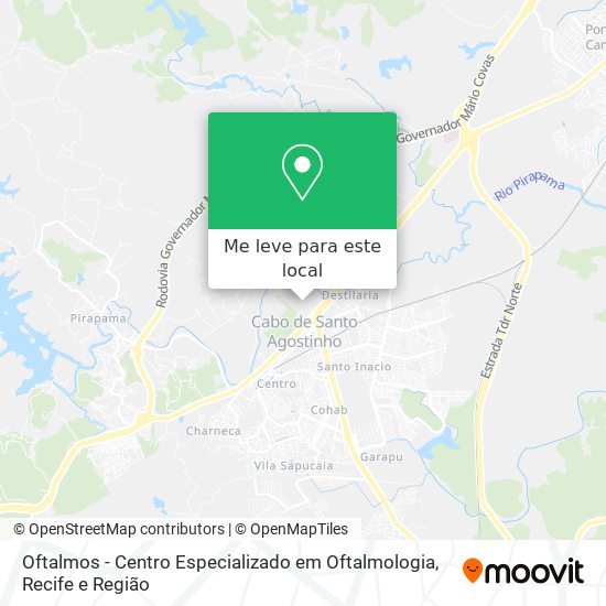 Oftalmos - Centro Especializado em Oftalmologia mapa