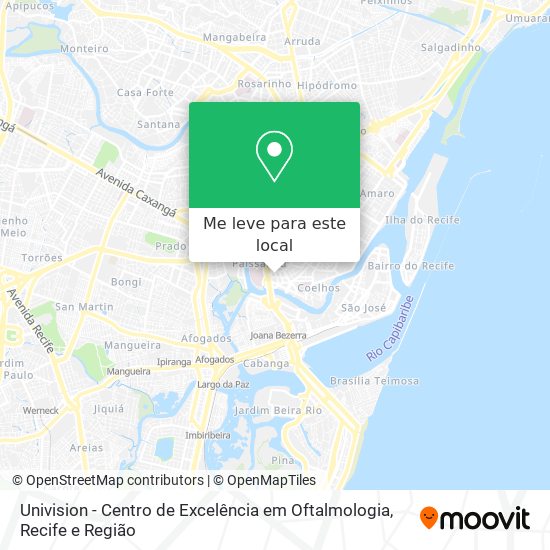 Univision - Centro de Excelência em Oftalmologia mapa