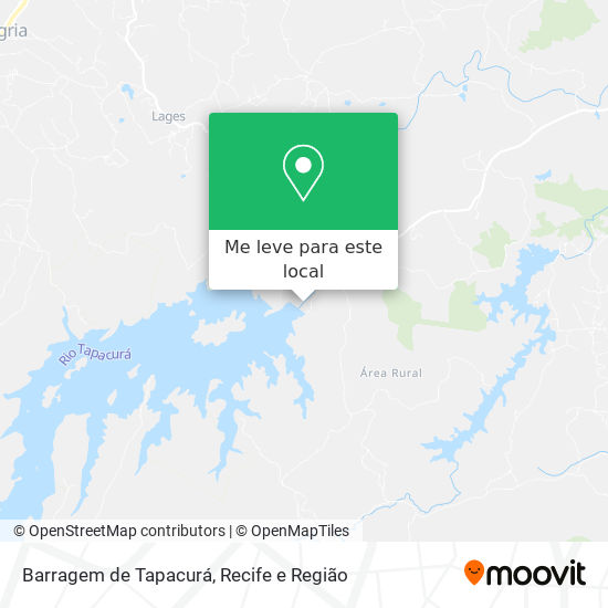 Barragem de Tapacurá mapa