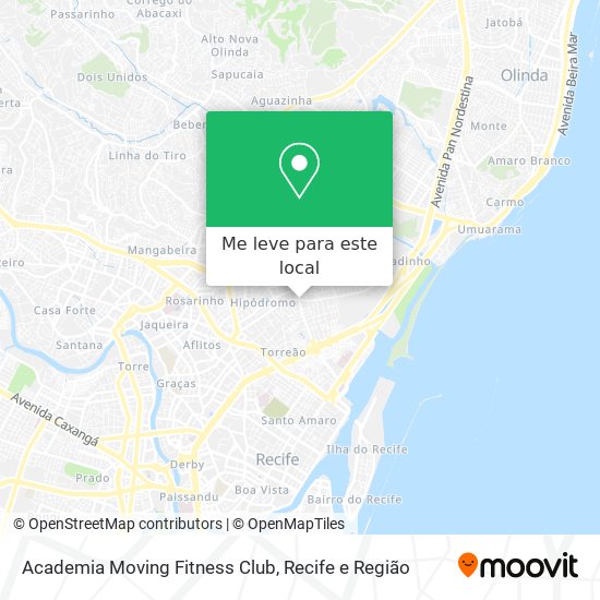 Academia Moving Fitness Club mapa