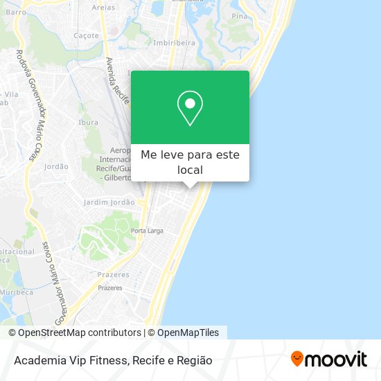 Academia Vip Fitness mapa
