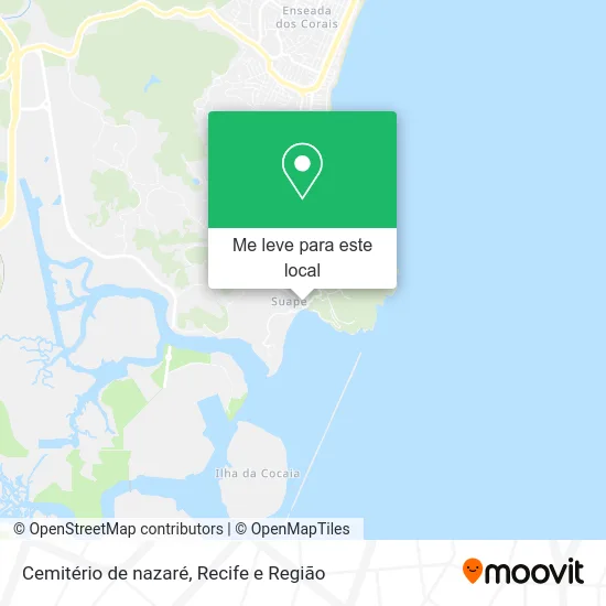 Cemitério de nazaré mapa