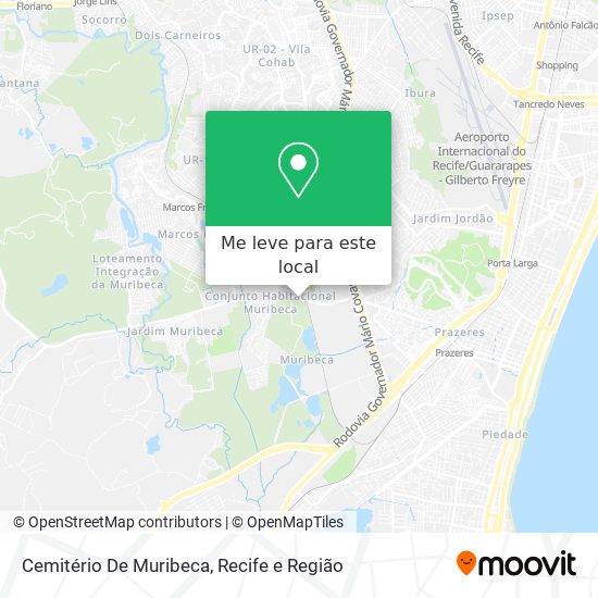 Cemitério De Muribeca mapa