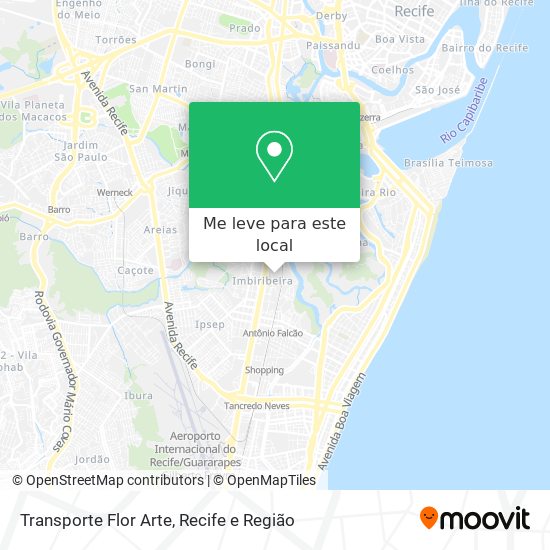 Transporte Flor Arte mapa