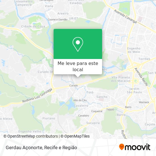 Gerdau Açonorte mapa