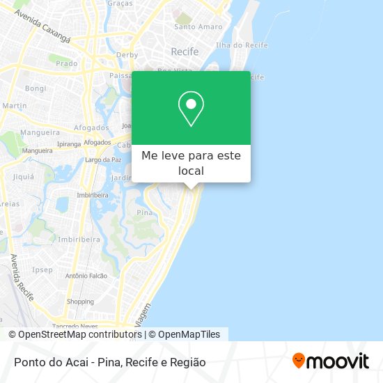 Ponto do Acai - Pina mapa