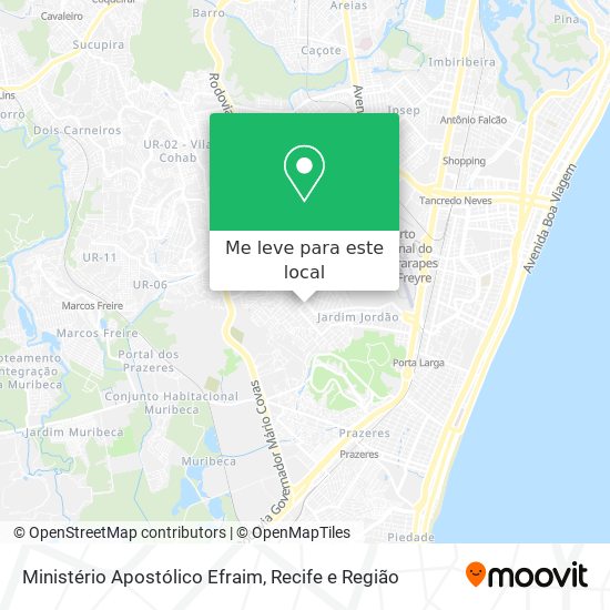 Ministério Apostólico Efraim mapa