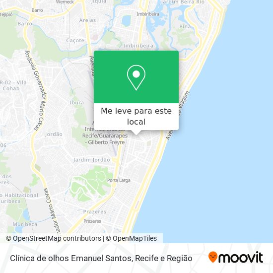Clínica de olhos Emanuel Santos mapa