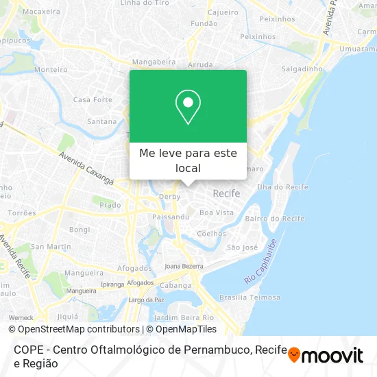 COPE - Centro Oftalmológico de Pernambuco mapa