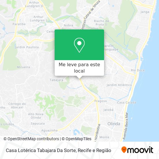 Casa Lotérica Tabajara Da Sorte mapa