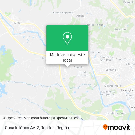 Casa lotérica Av. 2 mapa