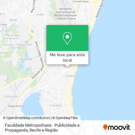 Faculdade Metropolitana - Publicidade e Propaganda mapa