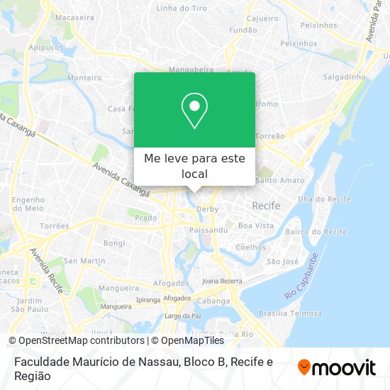 Faculdade Maurício de Nassau, Bloco B mapa