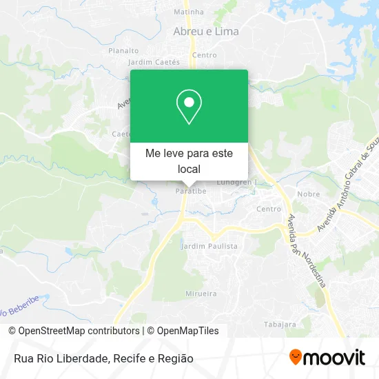 Rua Rio Liberdade mapa