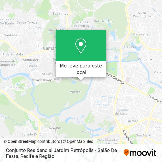 Conjunto Residencial Jardim Petrópolis - Salão De Festa mapa