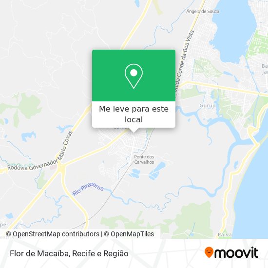 Flor de Macaíba mapa
