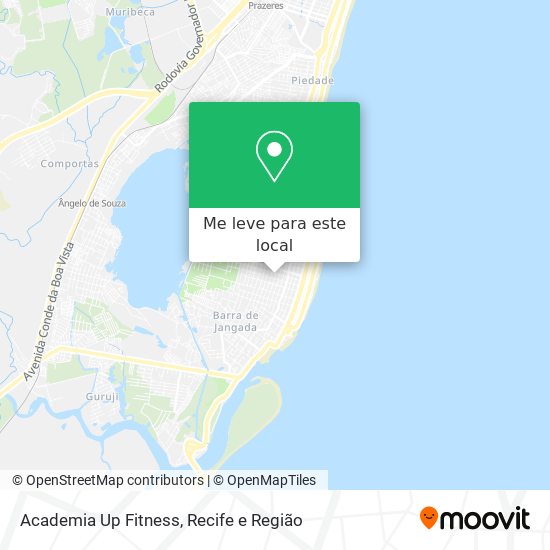 Academia Up Fitness mapa