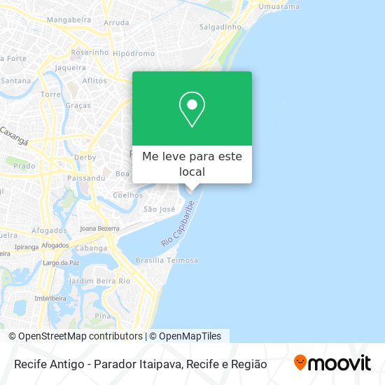 Recife Antigo - Parador Itaipava mapa