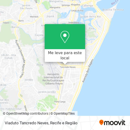 Viaduto Tancredo Neves mapa