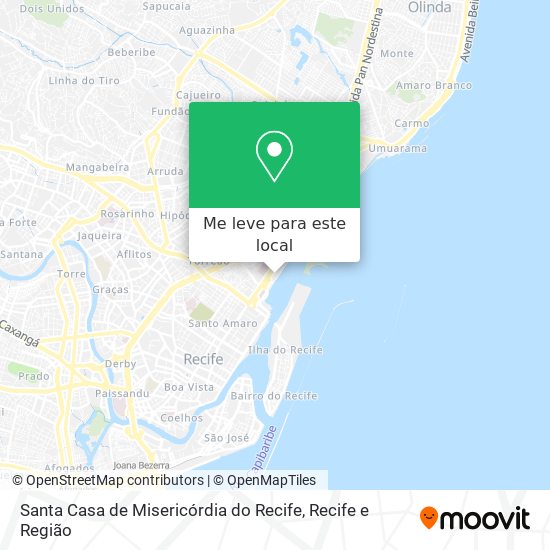Santa Casa de Misericórdia do Recife mapa