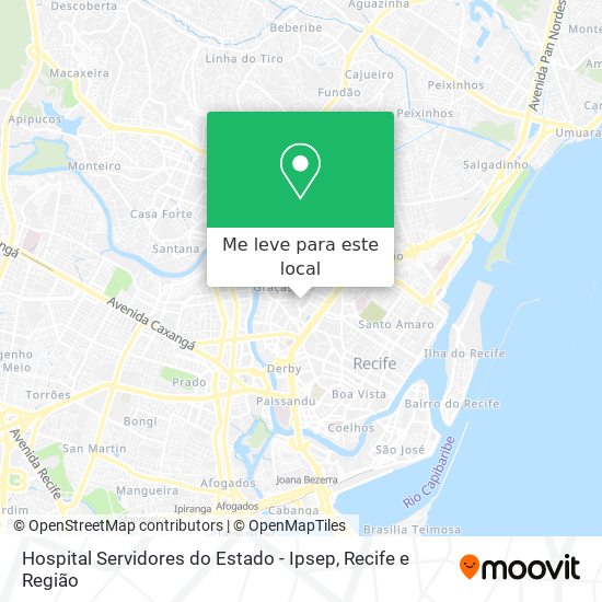 Hospital Servidores do Estado - Ipsep mapa