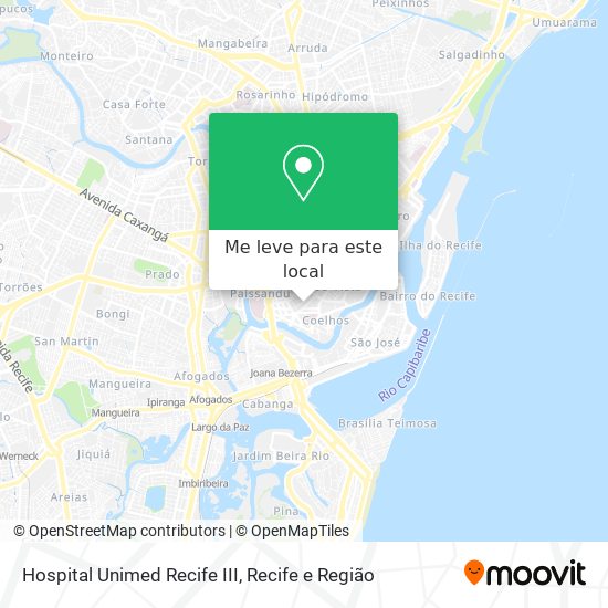 Hospital Unimed Recife III mapa