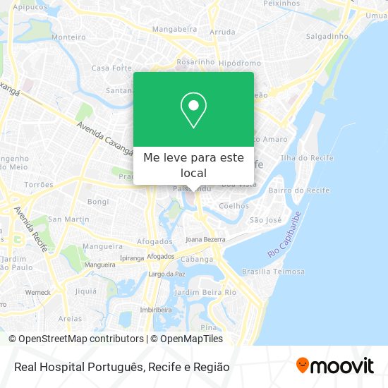 Real Hospital Português mapa