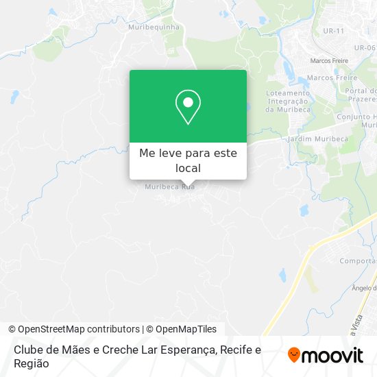 Clube de Mães e Creche Lar Esperança mapa