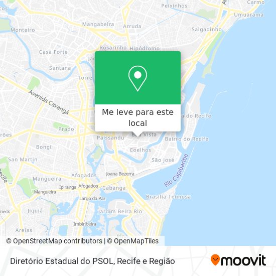 Diretório Estadual do PSOL mapa