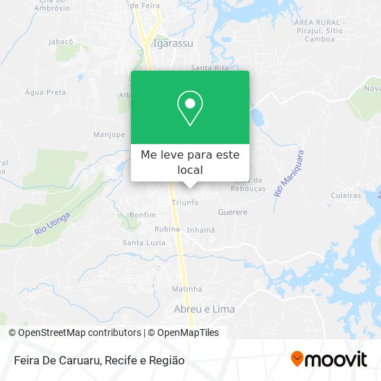 Feira De Caruaru mapa