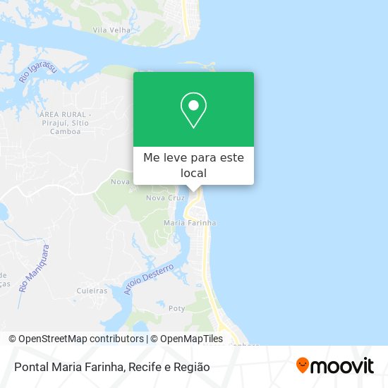 Pontal Maria Farinha mapa