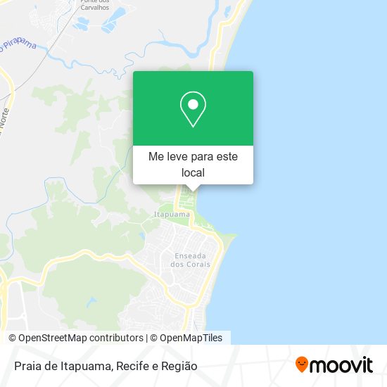 Praia de Itapuama mapa