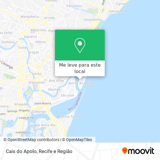 Cais do Apolo mapa