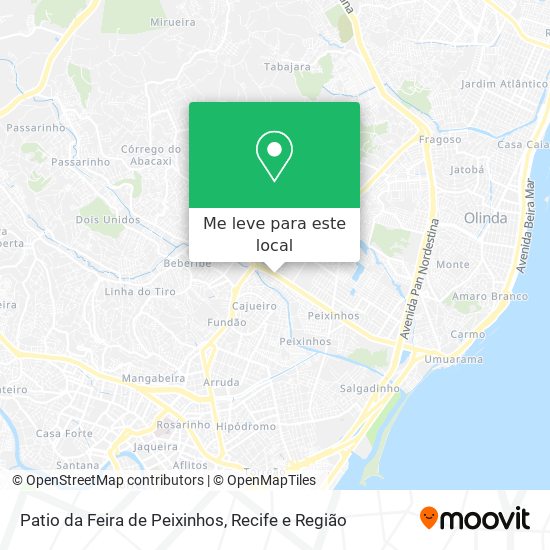 Patio da Feira de Peixinhos mapa