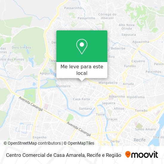Centro Comercial de Casa Amarela mapa