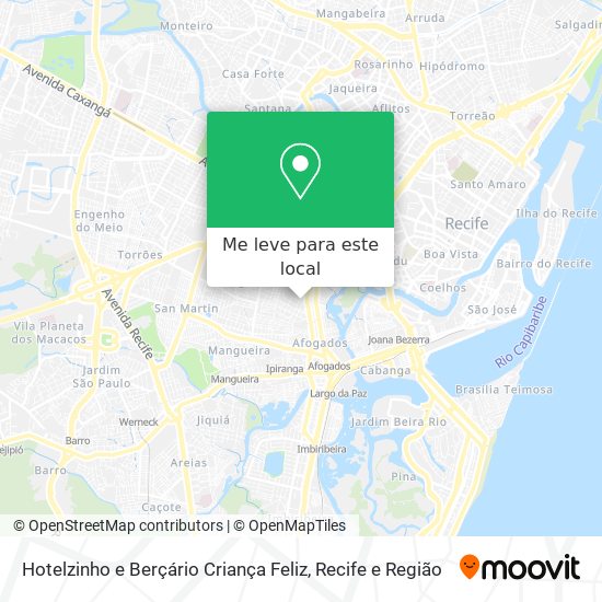 Hotelzinho e Berçário Criança Feliz mapa