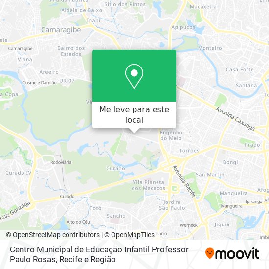 Centro Municipal de Educação Infantil Professor Paulo Rosas mapa