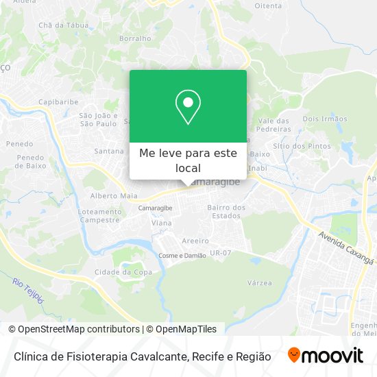 Clínica de Fisioterapia Cavalcante mapa