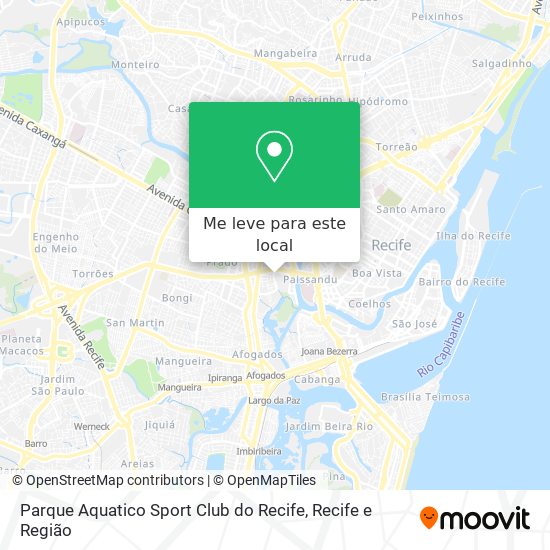 Parque Aquatico Sport Club do Recife mapa