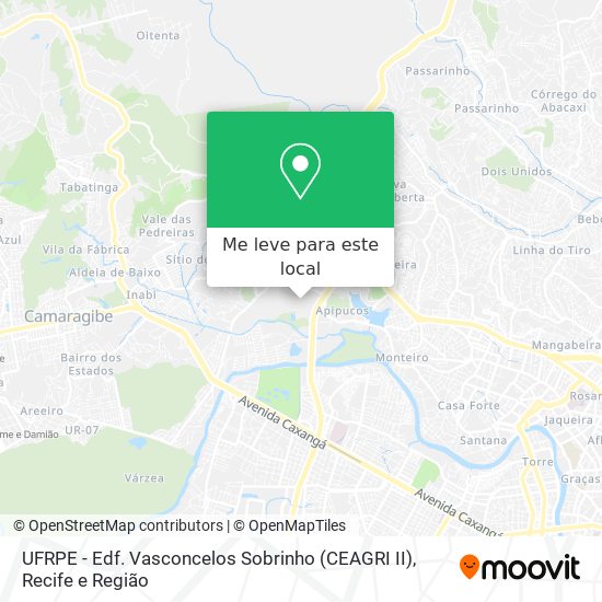 UFRPE - Edf. Vasconcelos Sobrinho (CEAGRI II) mapa