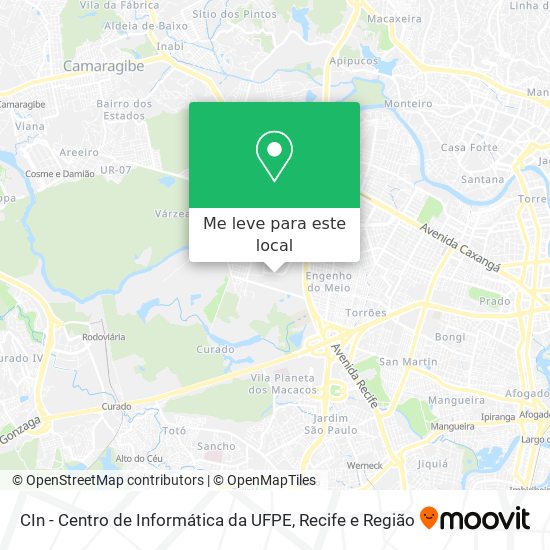 CIn - Centro de Informática da UFPE mapa