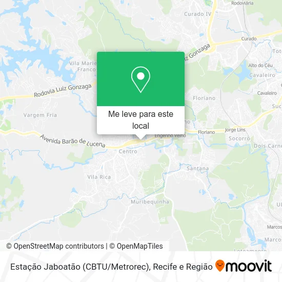 Estação Jaboatão (CBTU / Metrorec) mapa
