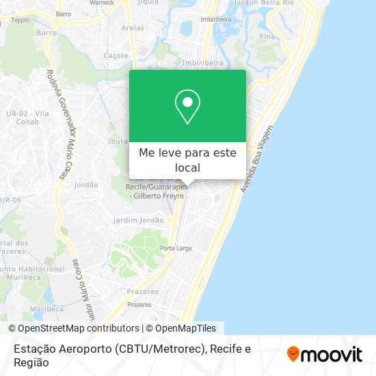 Estação Aeroporto (CBTU / Metrorec) mapa