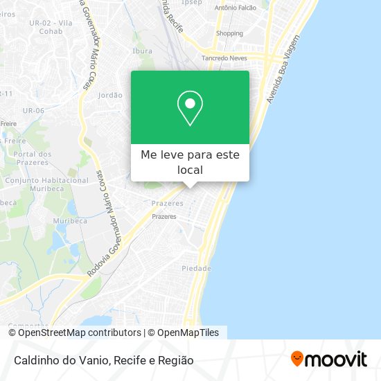 Caldinho do Vanio mapa