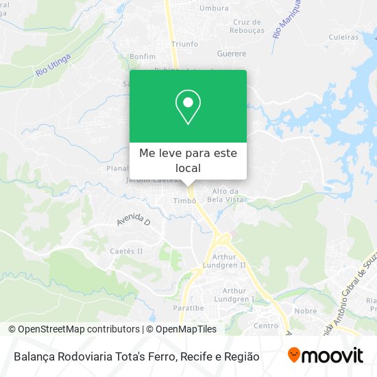 Balança Rodoviaria Tota's Ferro mapa