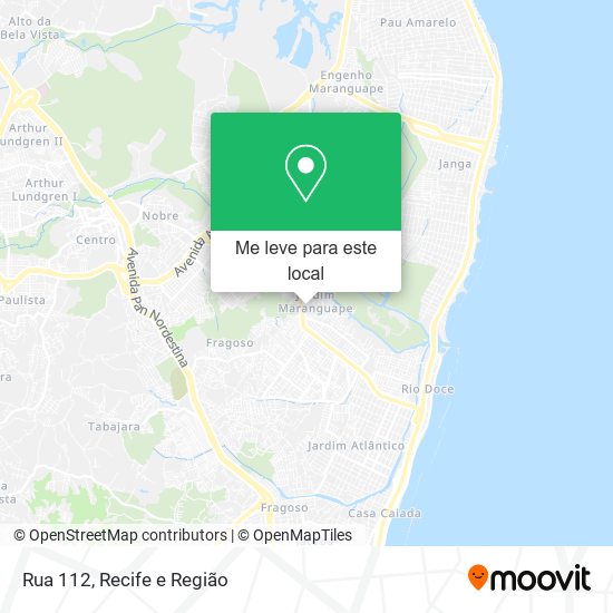 Rua 112 mapa