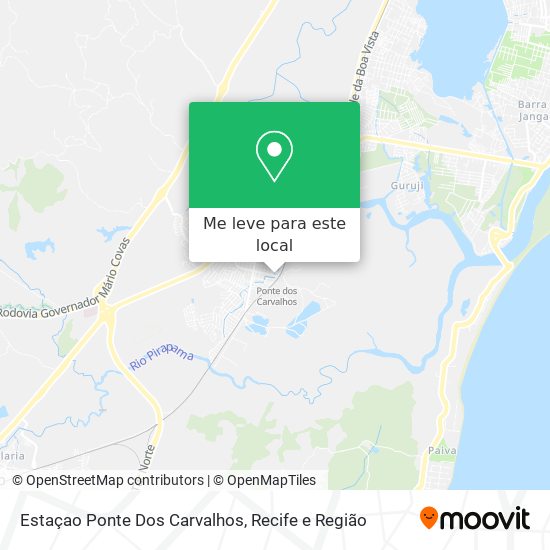 Estaçao Ponte Dos Carvalhos mapa