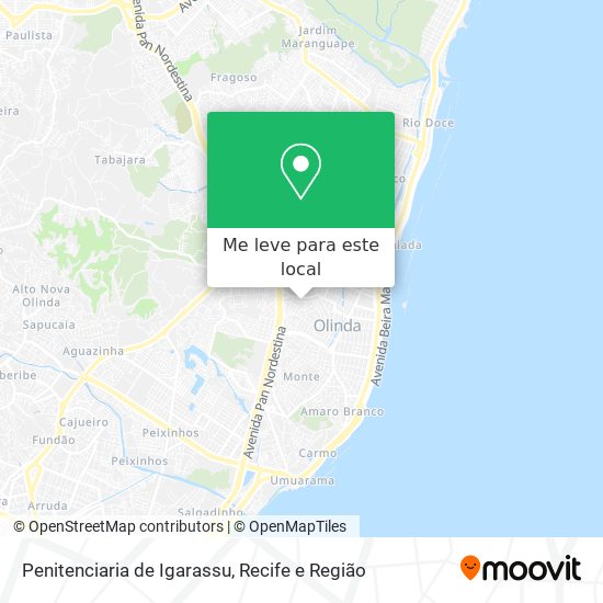 Penitenciaria de Igarassu mapa